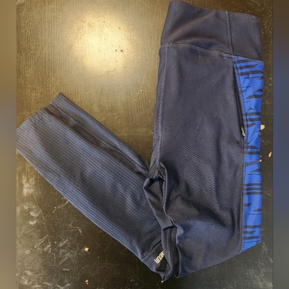 Navy Blue Workout Leggings - Picture 1 of 3
